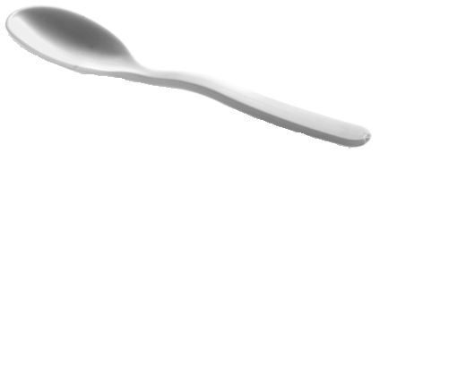 CPLA Kaffeelöffel weiß 10,0cm