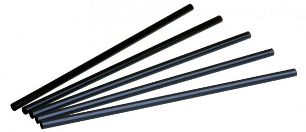 naturesse PLA Jumbo Trinkhalm schwarz 0,8x25cm