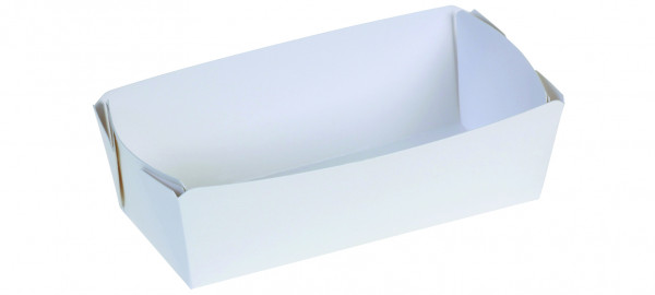 Karton-Backschale weiß, 500g, 110x70x55mm