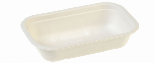 naturesse Zuckerrohr Schale beschichtet rechteckig, 20,5x13x4,5cm, 500ml