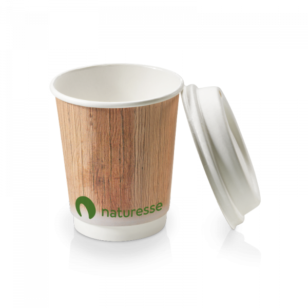 Kartonbecher Double Wall 0,2l mit PLA Beschichtung
