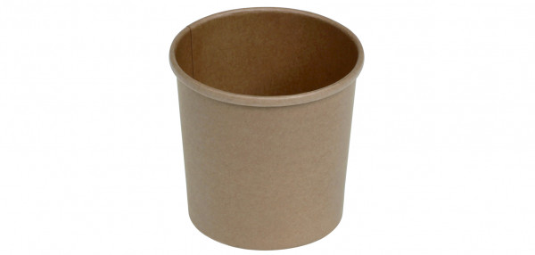 Suppenbecher aus Karton, Kraft, 750 ml