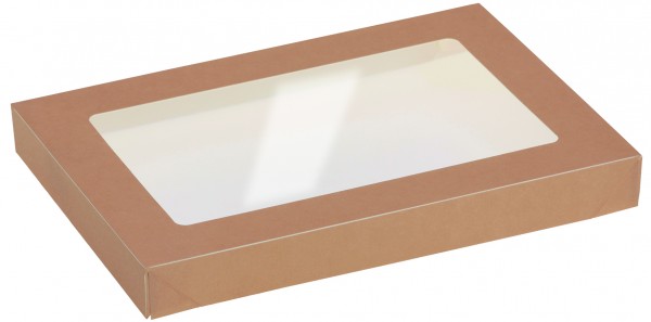 Deckel mit Sichtfenster zu Kartonbox 1000ml - 225x155mm