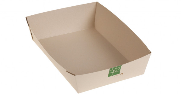 PaperWise Salat-Box 1000ml, 22,5x15,5x5cm, naturesse