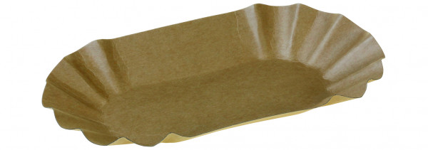 Pommes Frites Schale kraft braun 90x160x30mm