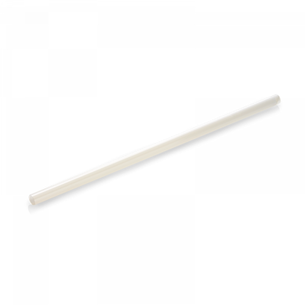 PLA Trinkhalm weiß 0,6x25cm , naturesse