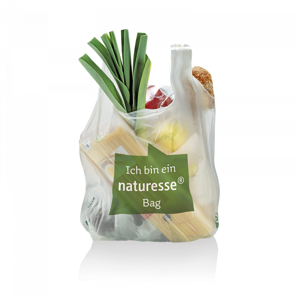 naturesse Hemdchentragetasche MaterBi "L" 30+18x60cm 26my "naturesse bag"