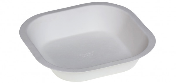 Zuckerrohr Teller, 17x17x3,5cm, naturesse