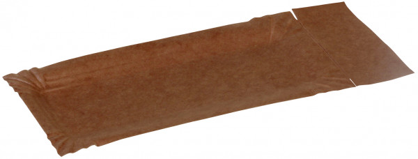Pappteller mit Abriss kraft braun ohne Beschichtung 280-300gr/m² 80x180+30mm