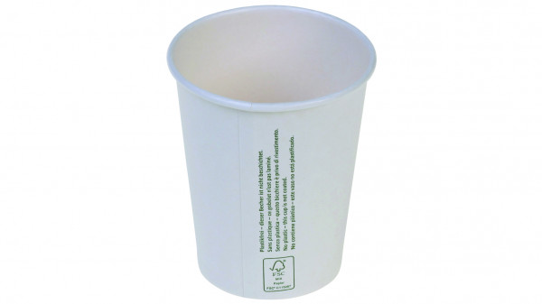 Kaffeebecher aus Karton 1dl ohne Beschichtung