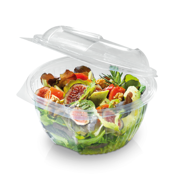 naturesse PLA Salatschale mit Klappdeckel 1000ml