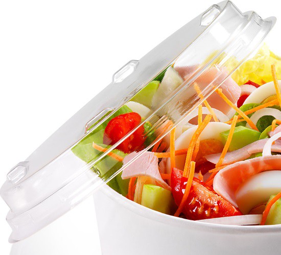Deckel PLA zu Salatschale 800ml, klar