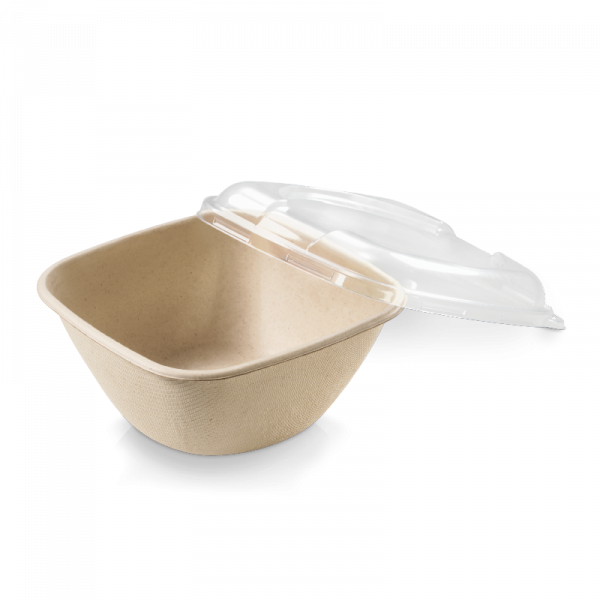 Bowlen quadratisch, nature, 500 ml - biolaminiert, naturesse