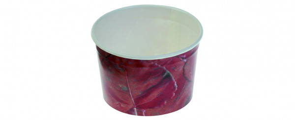 Eisbecher aus Zellulose - 135 ml - Tipo 95 , Farbe: Rot