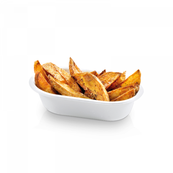 Zuckerrohr Pommes-Schale Take Away, 18 x 11 x 4,3 cm