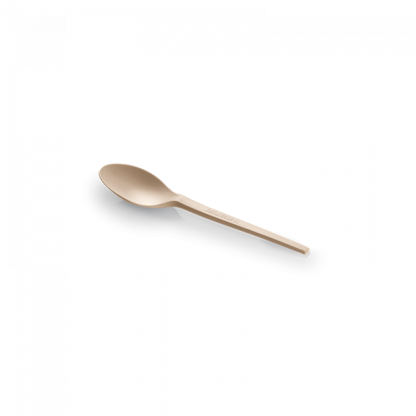 CPLA Kaffeelöffel beige, 12,8 cm