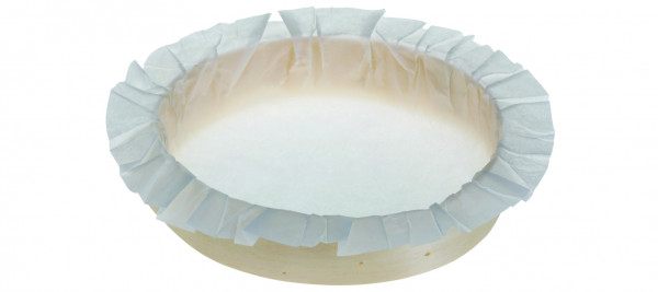Holzbackring geklebt Ø16cm H3,5cm mit Papier