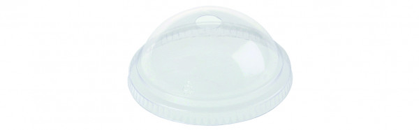 PLA Dom-Deckel mit Loch für Becher 2dl/2,5dl, Ø7,6cm