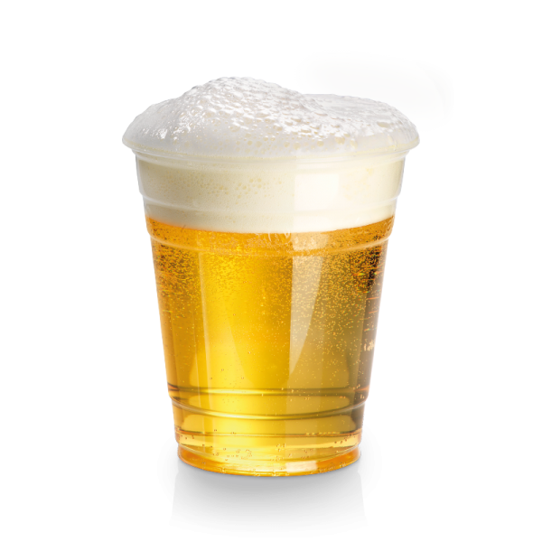 naturesse PLA Bierbecher mit Schaumrand 3dl, Ø9,6cm