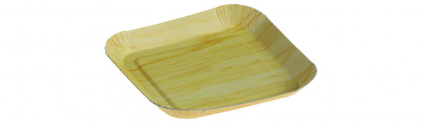 Pappschale mit PP Beschichtung matt tiefgezogen 105x105mm Höhe 12mm