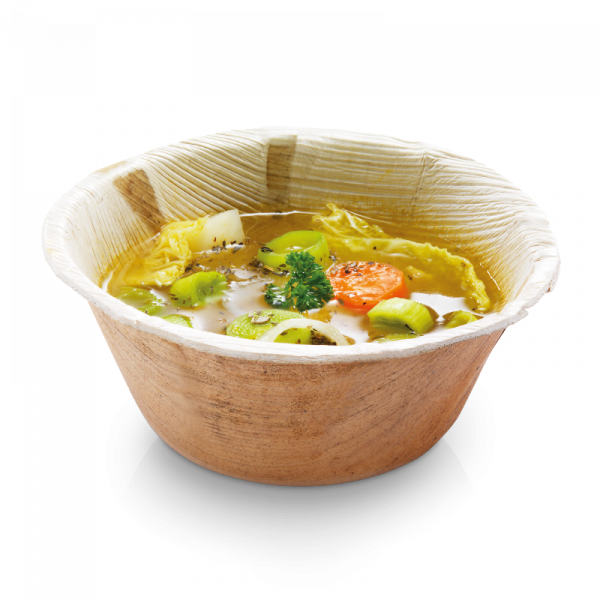 Palmblatt-Suppenbowle 500ml runde Schalen, Ø 14,2 cm, Tiefe 6cm - Alassio