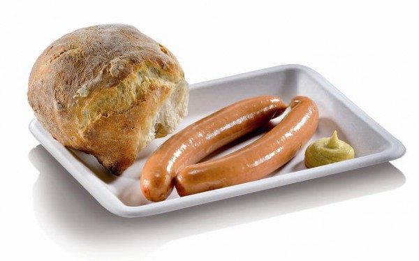 Zuckerrohr - Wurstschale 20x15,1cm, 1,6cm tief