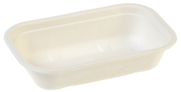 Zuckerrohr Salatschale, 1000 ml, 22,9x15,3cm, 5,7cm tief, ohne Deckel