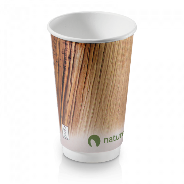 Kartonbecher Double Wall 0,4l mit PLA Beschichtung