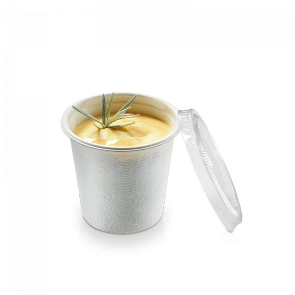 Zuckerrohr Dip-Schale rund 100ml Ø6,2cm, naturesse