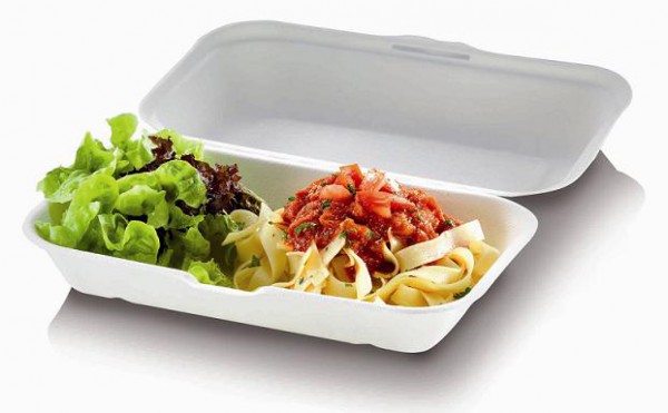 Zuckerrohr Food Box M mit Klappdeckel 18,5x14cm ,7,4cm tief