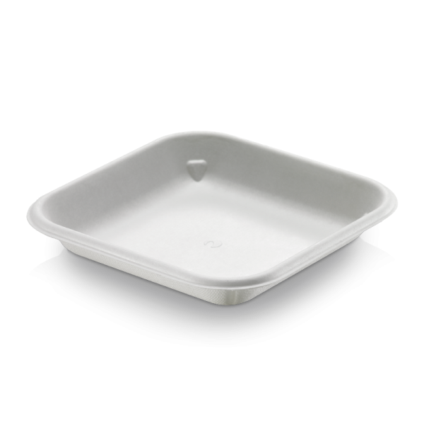 naturesse Zuckerrohr Schale quadratisch 13,6x13,6x2,2cm
