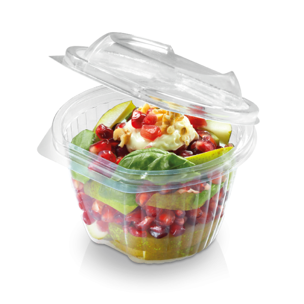 naturesse PLA Salatschale mit Klappdeckel 350ml