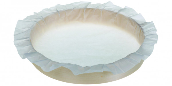 Holzbackring geklebt Ø20cm H3,5cm mit Papier