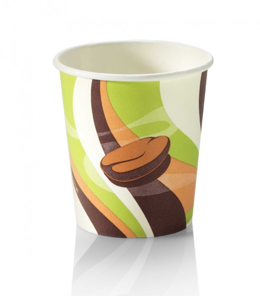 Kaffee Kartonbecher "retro" 0,2l