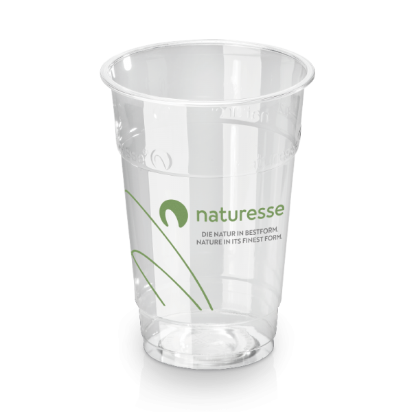 naturesse PLA Kaltgetränkebecher 2,5dl, Ø7,6cm, naturesse Druck